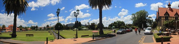 Панорама центра "серной столицы" Новой Зеландии - Роторуа